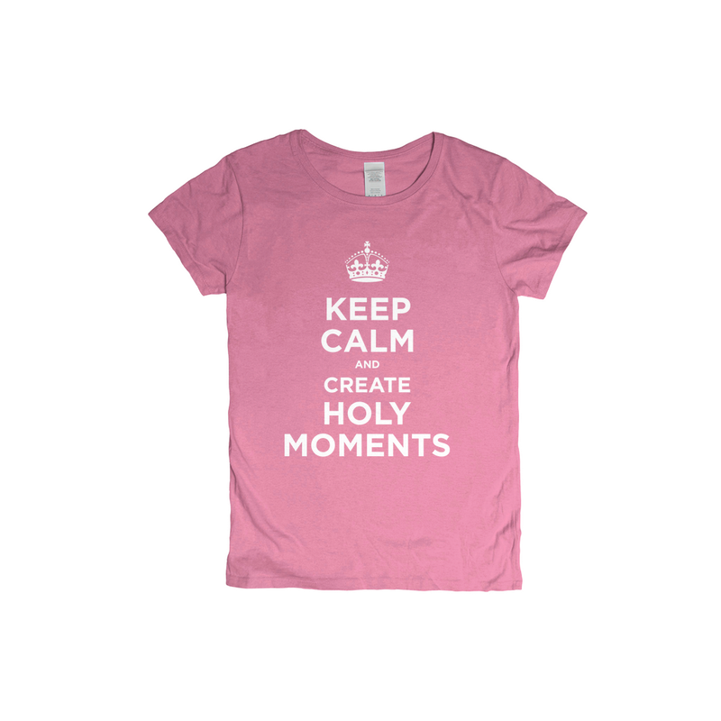 Product image for Keep Calm and Create Holy Moments Women's T-shirt image number 0